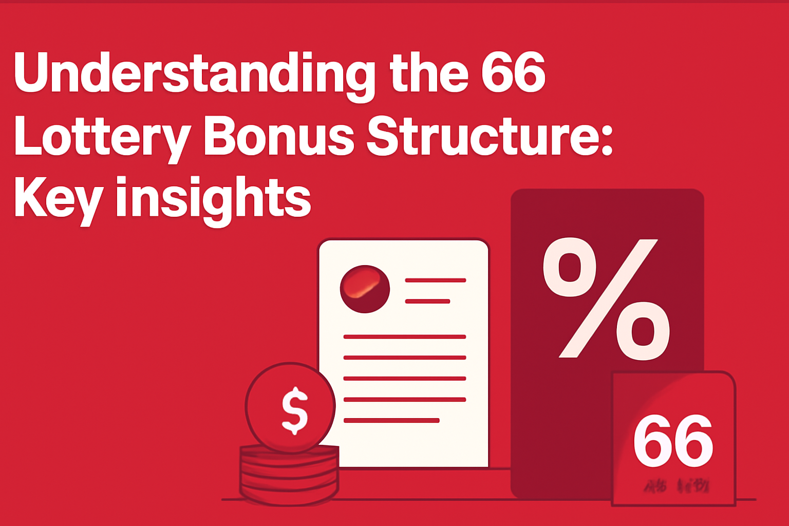 An informational background displaying guidelines for 66 Lottery participants.