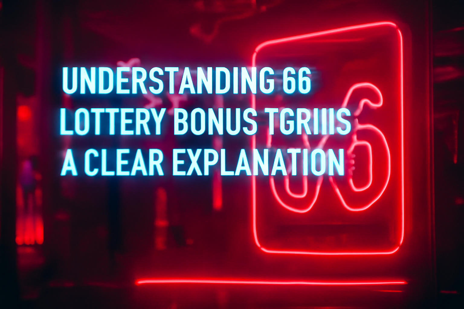 An informative visual representation of the 66 Lottery terms update.