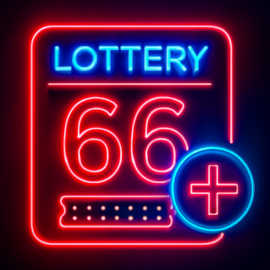 A badge symbolizing the 66 Lottery terms update.