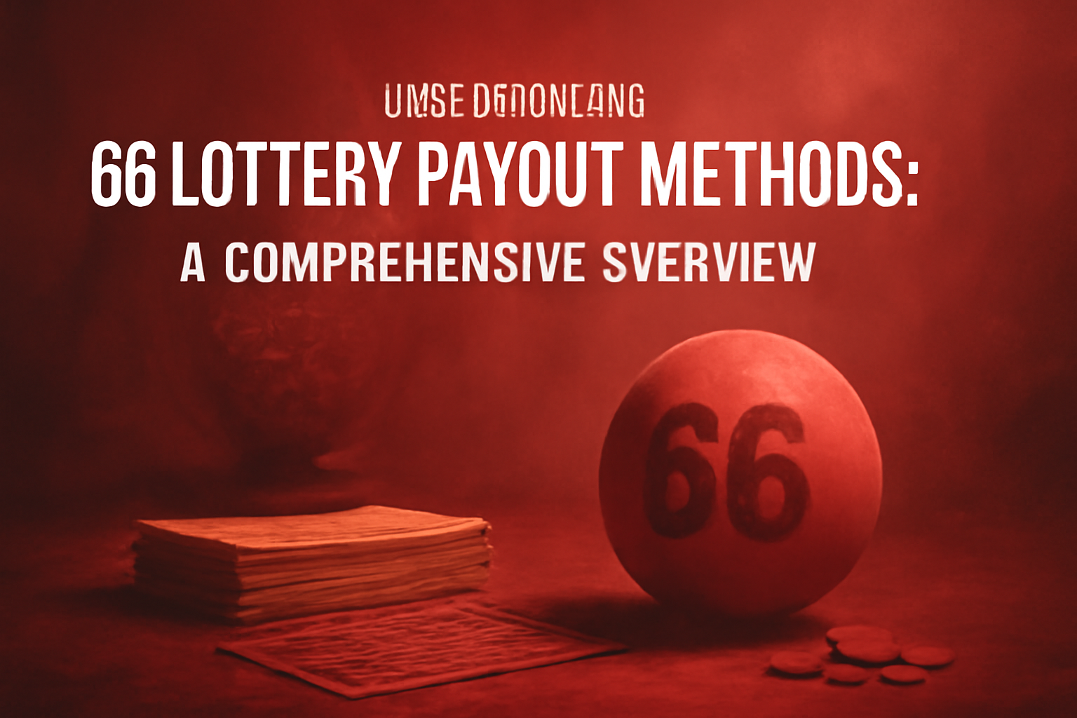 An informational background displaying guidelines for 66 Lottery participants.