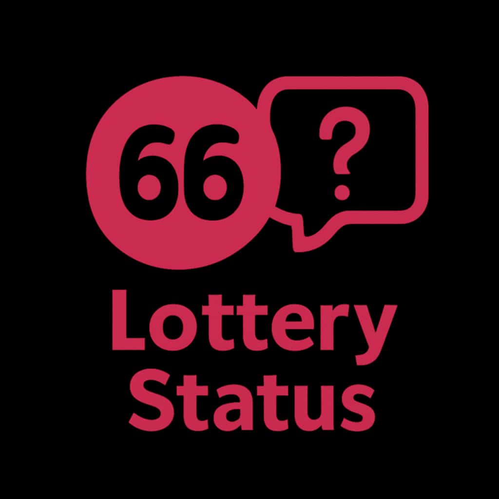 Icon representation of 66 Lottery Status, designed for clarity and professionalism.