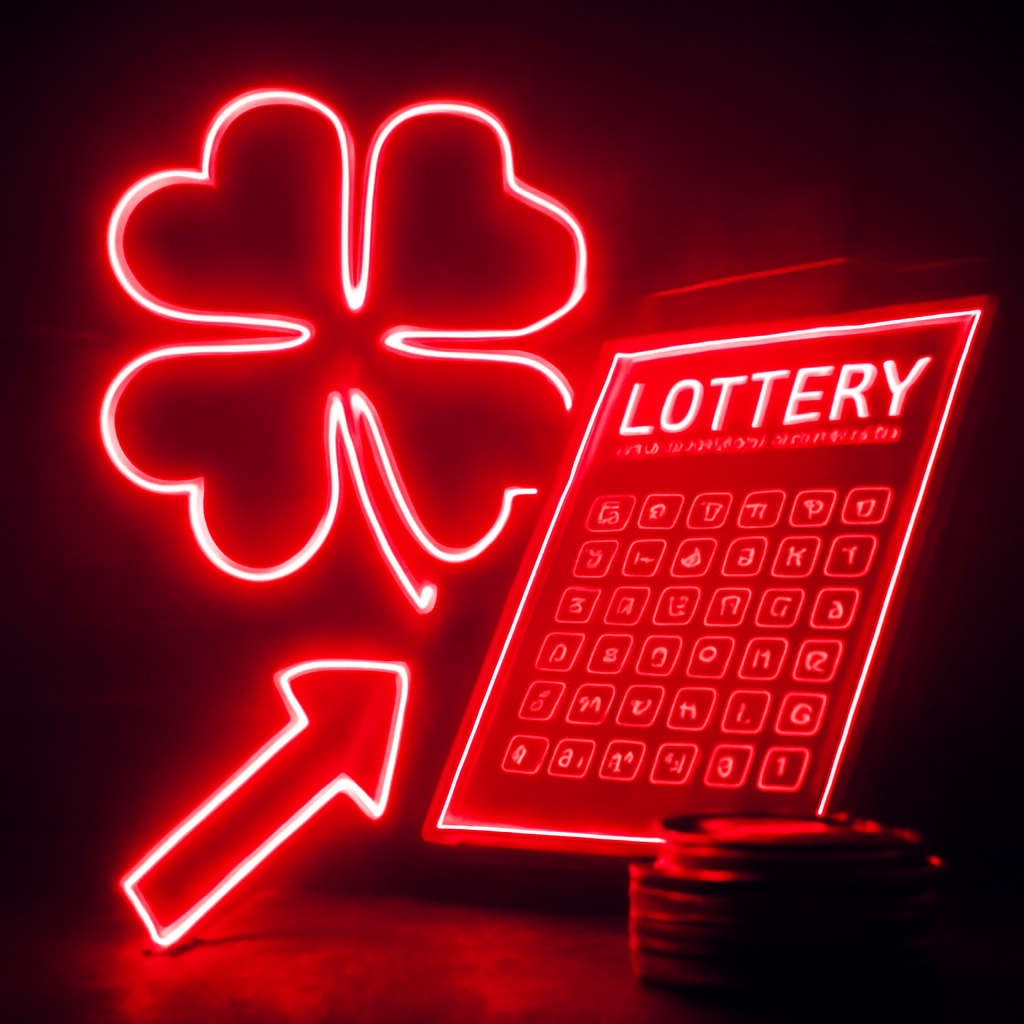 A badge depicting guidelines for 66 Lottery participants.