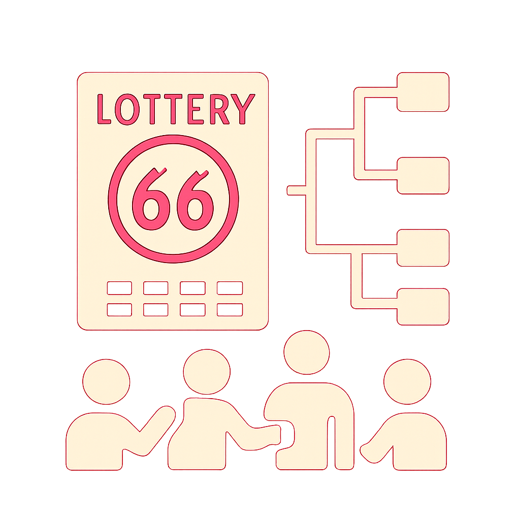 An educational illustration of the 66 Lottery Notices Guide.