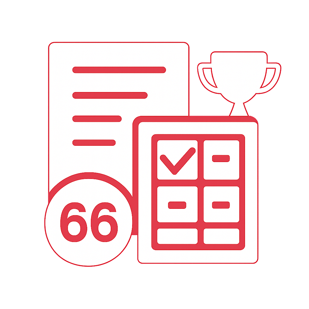 An icon illustrating the 66 Lottery Notices Guide.