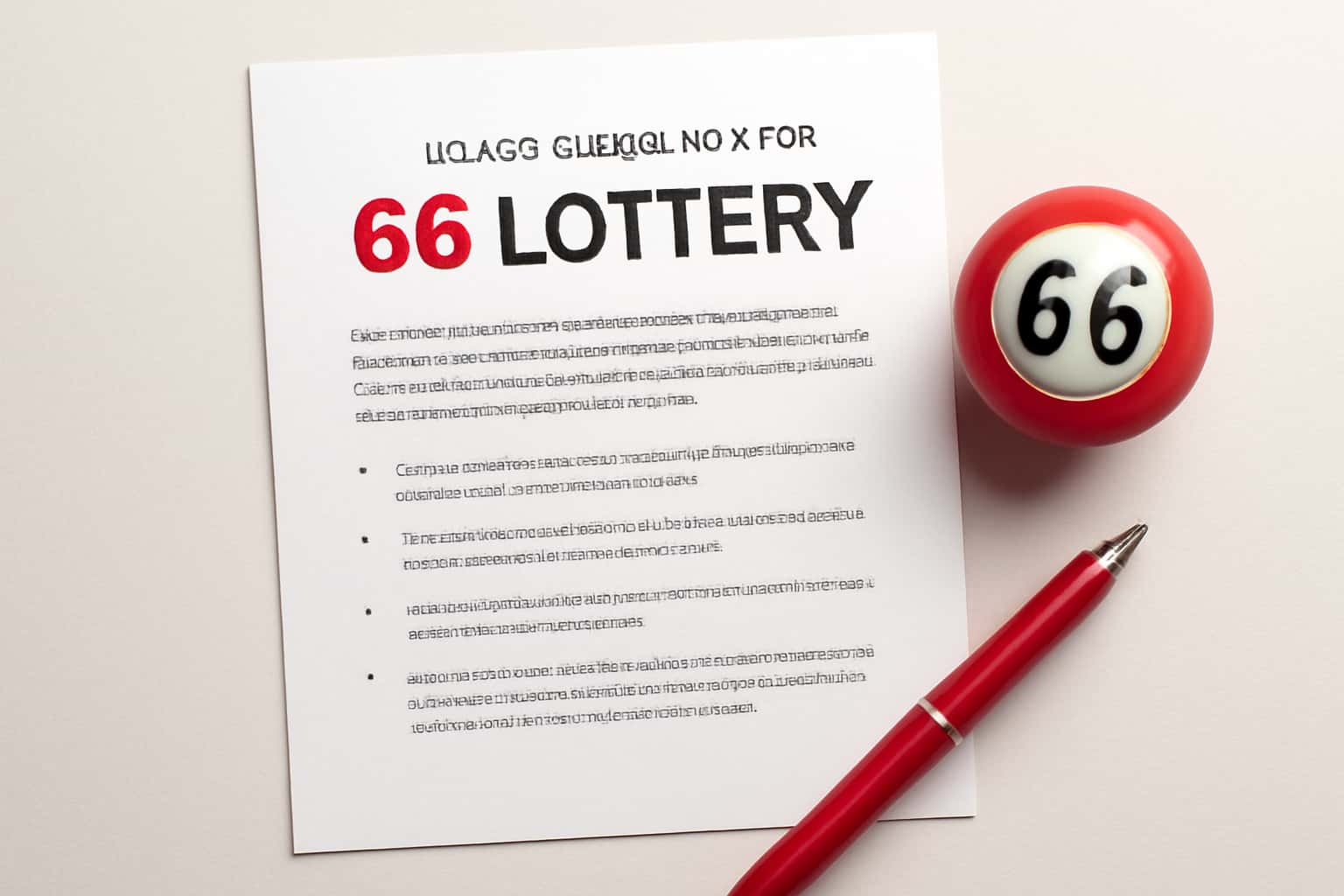 A futuristic informational scene showcasing the Usage Guidelines for 66 Lottery.