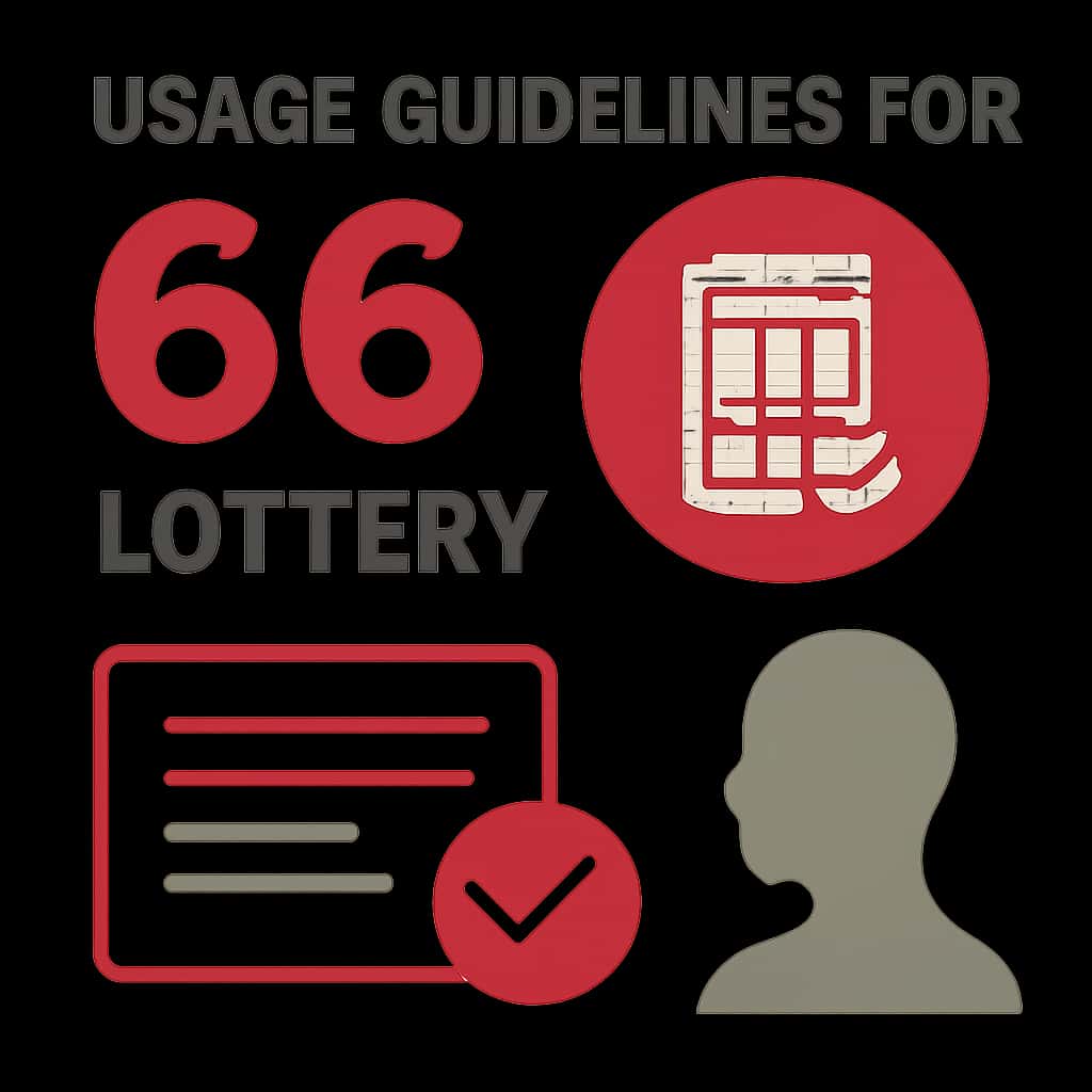 An educational diagram related to the Usage Guidelines for 66 Lottery.