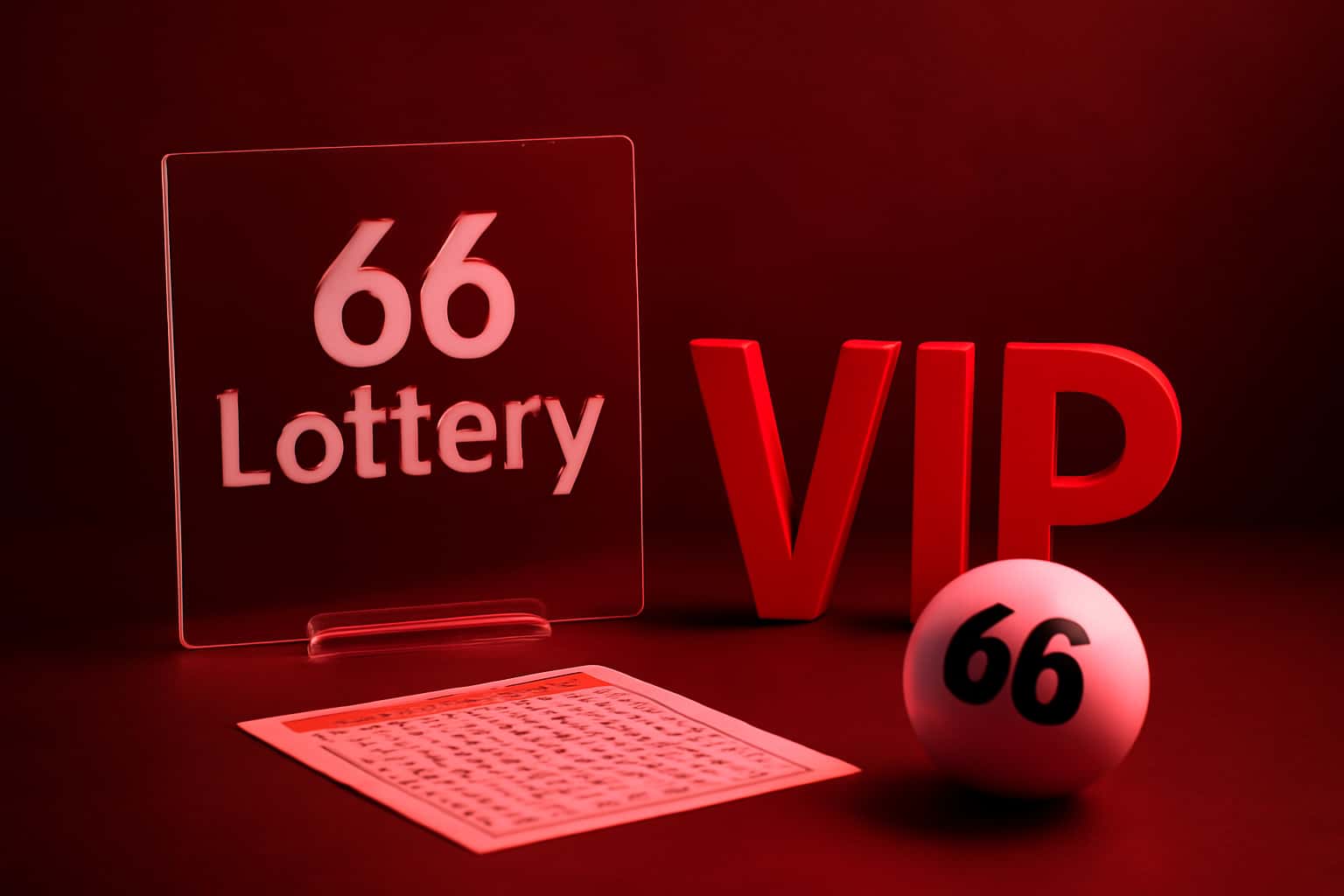 Informative scene depicting the concept of 66 Lottery VIP.