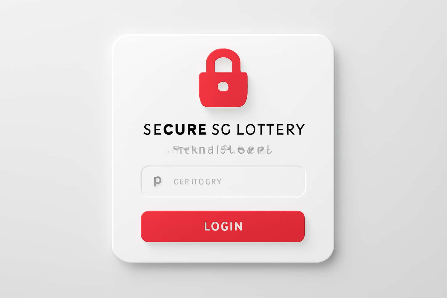 Secure 66 Lottery Member Login Interface